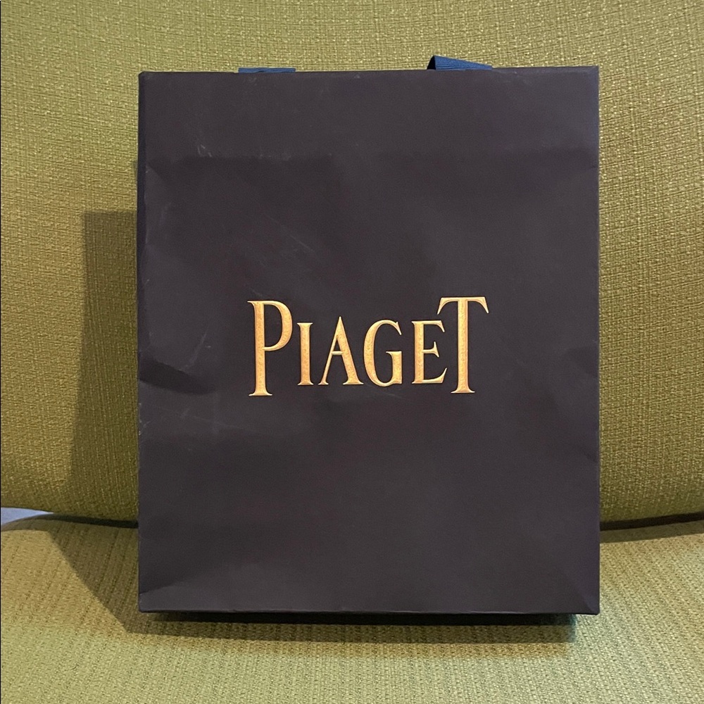 Piaget Luxury Black and Gold Bag